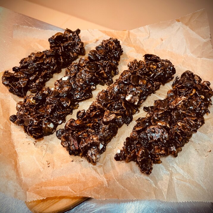 あまった材料大量消費♪シリアルバーチョコチャンク